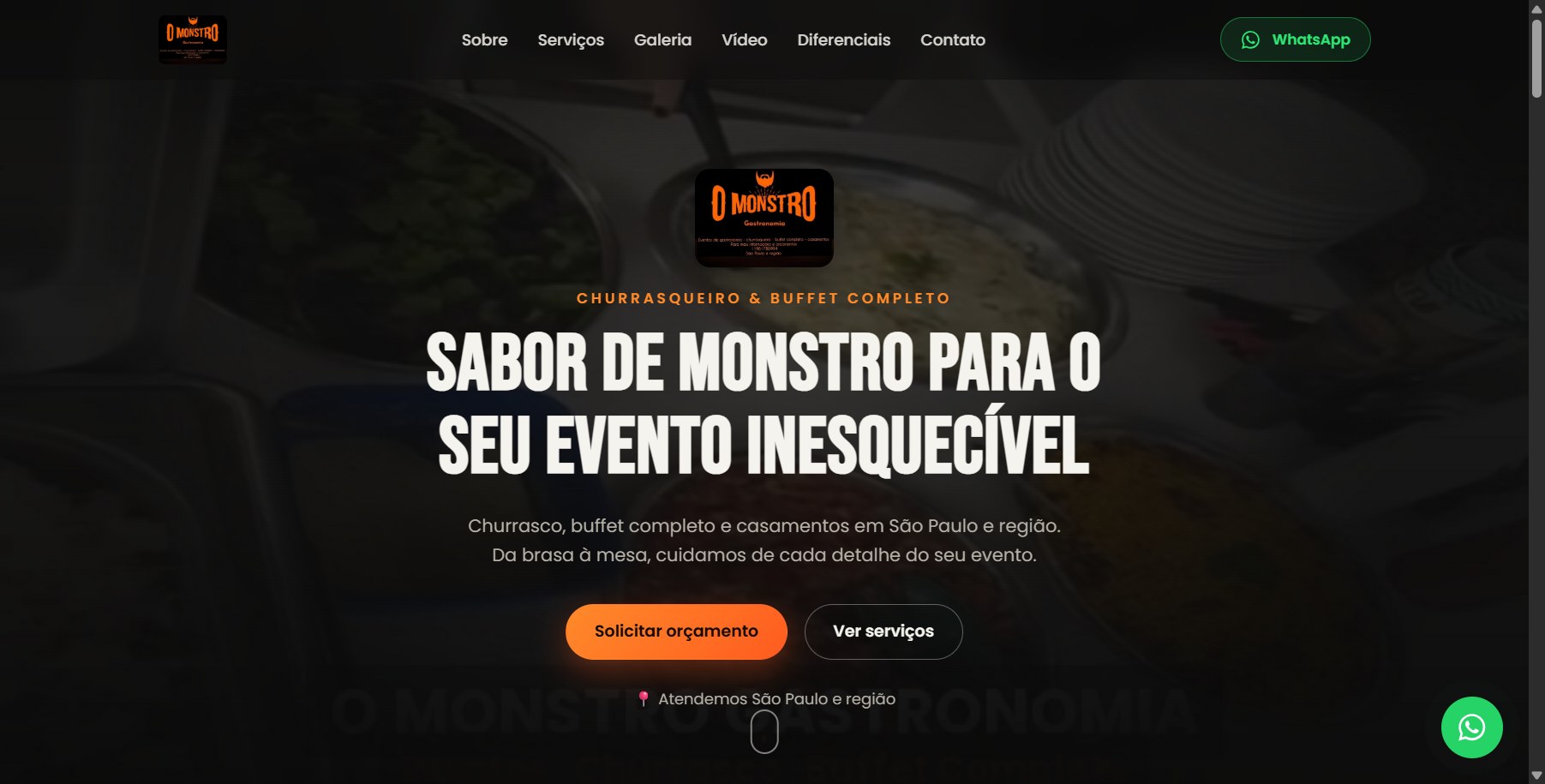Site O Monstro Gastronomia